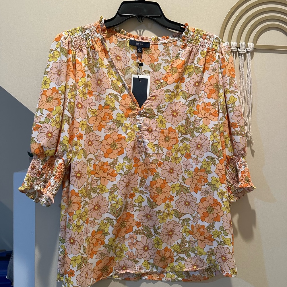 Eclair Vintage Inspired Blouse NWT